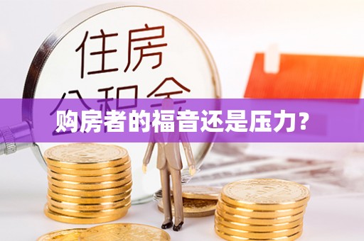 鄱阳购房者的福音还是压力？